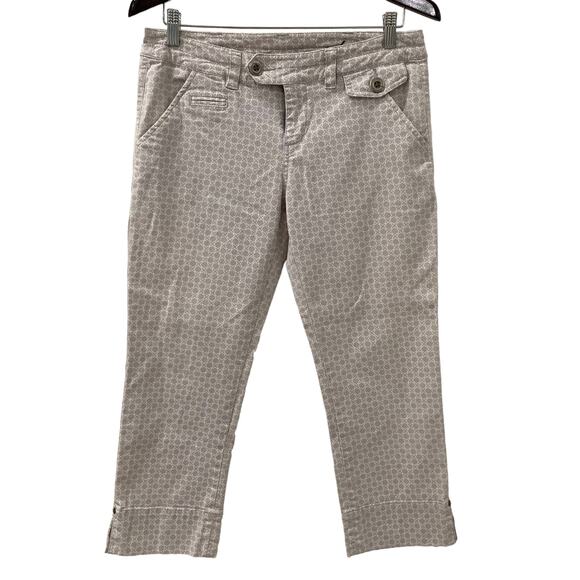 Anthropologie Pants - Anthropologie Idra Lilac Patterned Cropped Pants Size 6